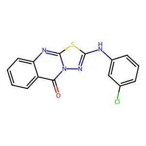 2-(3-Chloroanilino)-[1,3,4]thiadiazolo[2,3-b]quinazolin-5-one structure