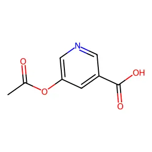 5-(Acetyloxy)nicotinic acid structure