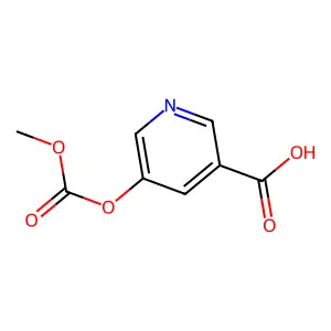 5-[(Methoxycarbonyl)oxy]nicotinic acid structure
