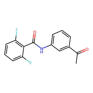 N-(3-acetylphenyl)-2,6-difluorobenzamide structure