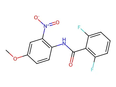 2,6-difluoro-N-(4-methoxy-2-nitrophenyl)benzamide structure