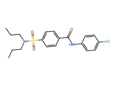 N-(4-chlorophenyl)-4-(dipropylsulfamoyl)benzamide structure