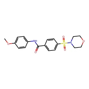 N-(4-methoxyphenyl)-4-(morpholinosulfonyl)benzamide structure