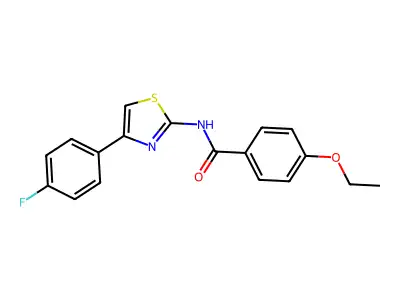 4-ethoxy-N-[4-(4-fluorophenyl)-1,3-thiazol-2-yl]benzamide structure