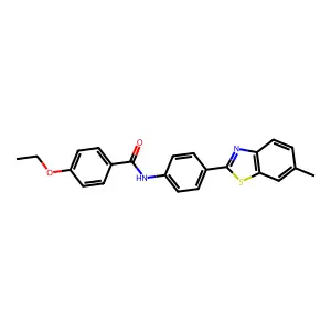 4-ethoxy-N-[4-(6-methyl-1,3-benzothiazol-2-yl)phenyl]benzamide structure
