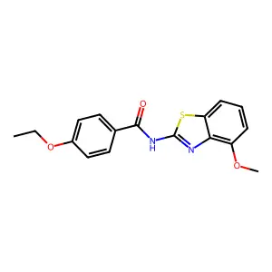 4-ethoxy-N-(4-methoxy-1,3-benzothiazol-2-yl)benzamide structure