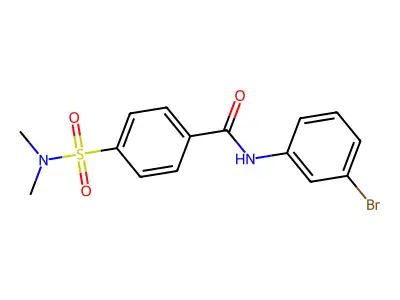 N-(3-bromophenyl)-4-(dimethylsulfamoyl)benzamide structure