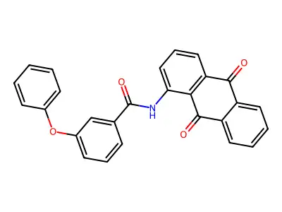 N-(9,10-dioxo-9,10-dihydroanthracen-1-yl)-3-phenoxybenzamide structure