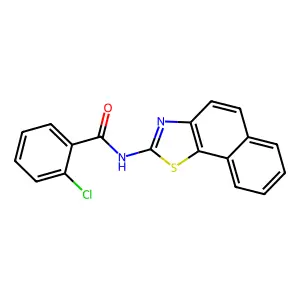 (Z)-2-chloro-N-(naphtho[2,1-d]thiazol-2(3H)-ylidene)benzamide structure