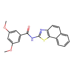 (Z)-3,5-dimethoxy-N-(naphtho[2,1-d]thiazol-2(3H)-ylidene)benzamide structure