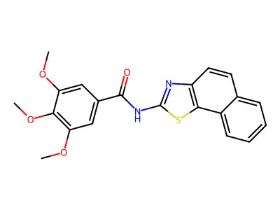 N-benzo[g][1,3]benzothiazol-2-yl-3,4,5-trimethoxybenzamide structure