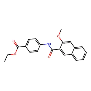 Ethyl 4-[(3-methoxynaphthalene-2-carbonyl)amino]benzoate structure