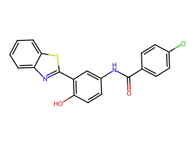 N-[3-(1,3-Benzothiazol-2-YL)-4-hydroxyphenyl]-4-chlorobenzamide structure
