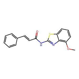 N-(4-methoxybenzo[d]thiazol-2-yl)cinnamamide structure