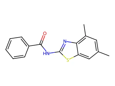 N-(4,6-dimethyl-1,3-benzothiazol-2-yl)benzamide structure