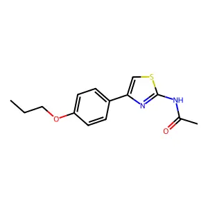 N-[4-(4-propoxyphenyl)-1,3-thiazol-2-yl]acetamide structure