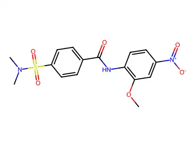 4-(dimethylsulfamoyl)-N-(2-methoxy-4-nitrophenyl)benzamide structure