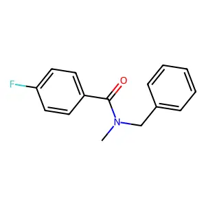 N-benzyl-4-fluoro-N-methylbenzamide structure