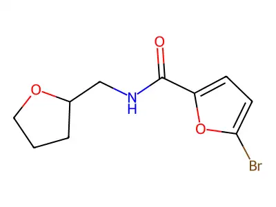 5-bromo-N-(oxolan-2-ylmethyl)furan-2-carboxamide structure