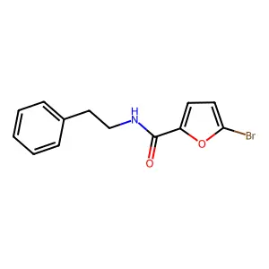 5-溴-N-(2-苯乙基)呋喃-2-甲酰胺 structure