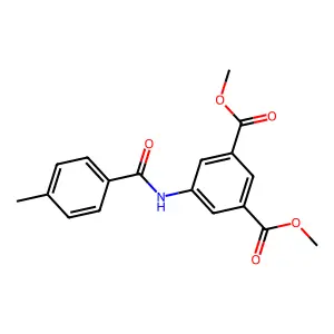 Dimethyl 5-[(4-methylbenzoyl)amino]isophthalate structure