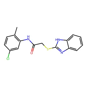 2-(1H-Benzimidazol-2-ylsulfanyl)-N-(5-chloro-2-methylphenyl)acetamide structure
