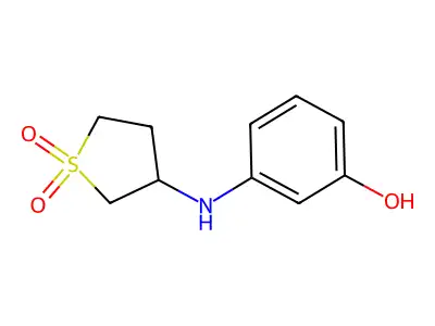 3-[(1,1-Dioxidotetrahydro-3-thienyl)amino]phenol structure