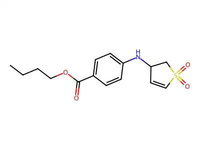 Butyl 4-((1,1-dioxido-2,3-dihydrothiophen-3-yl)amino)benzoate structure