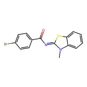 (Z)-4-bromo-N-(3-methylbenzo[d]thiazol-2(3H)-ylidene)benzamide structure