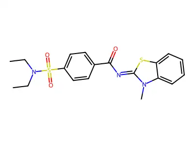 (Z)-4-(N,N-diethylsulfamoyl)-N-(3-methylbenzo[d]thiazol-2(3H)-ylidene)benzamide structure