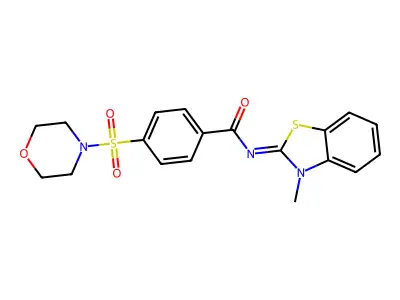 (Z)-N-(3-methylbenzo[d]thiazol-2(3H)-ylidene)-4-(morpholinosulfonyl)benzamide structure