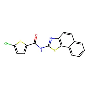 5-chloro-N-(naphtho[2,1-d]thiazol-2-yl)thiophene-2-carboxamide structure