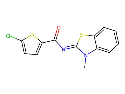 (E)-5-chloro-N-(3-methylbenzo[d]thiazol-2(3H)-ylidene)thiophene-2-carboxamide structure