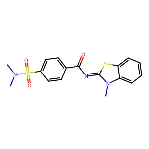 (E)-4-(N,N-dimethylsulfamoyl)-N-(3-methylbenzo[d]thiazol-2(3H)-ylidene)benzamide structure