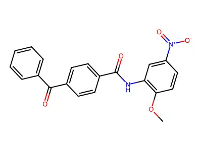 4-benzoyl-N-(2-methoxy-5-nitrophenyl)benzamide structure