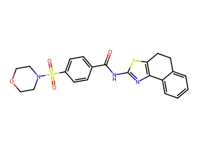 N-(4,5-dihydronaphtho[1,2-d]thiazol-2-yl)-4-(morpholinosulfonyl)benzamide structure