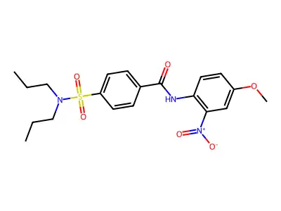 4-(dipropylsulfamoyl)-N-(4-methoxy-2-nitrophenyl)benzamide structure