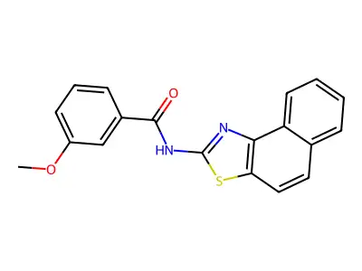 3-methoxy-N-(naphtho[1,2-d]thiazol-2-yl)benzamide structure