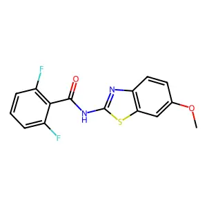 2,6-difluoro-N-(6-methoxy-1,3-benzothiazol-2-yl)benzamide structure