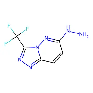 6-Hydrazinyl-3-(trifluoromethyl)-[1,2,4]triazolo[4,3-b]pyridazine structure