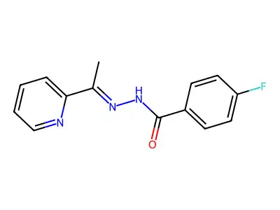 4-Fluoro-N'-[(1Z)-1-(pyridin-2-yl)ethylidene]benzohydrazide structure