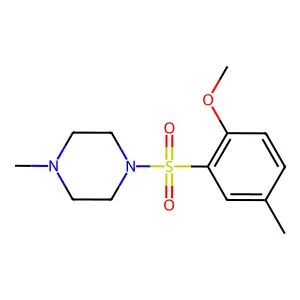 1-((2-Methoxy-5-methylphenyl)sulfonyl)-4-methylpiperazine structure