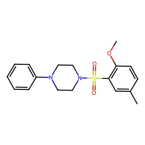 1-((2-Methoxy-5-methylphenyl)sulfonyl)-4-phenylpiperazine structure