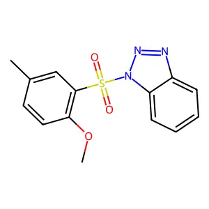 1-((2-methoxy-5-methylphenyl)sulfonyl)-1H-benzo[d][1,2,3]triazole structure