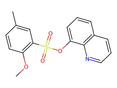 8-Quinolyl 2-methoxy-5-methylbenzenesulfonate structure