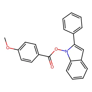 2-Phenylindolyl 4-methoxybenzoate structure