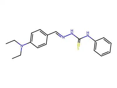 1-[[4-(Diethylamino)phenyl]methylideneamino]-3-phenylthiourea structure