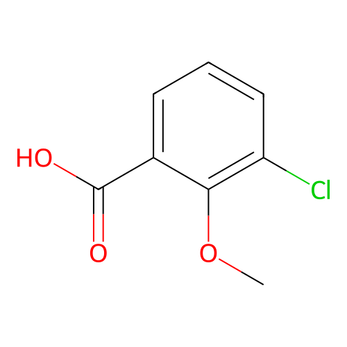 3-Chloro-2-methoxybenzoic acid structure