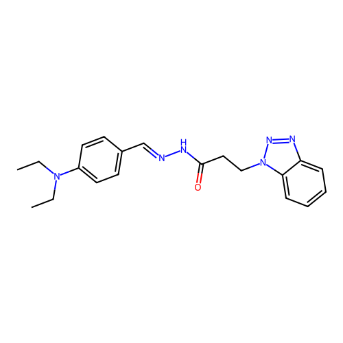 3-(1H-1,2,3-Benzotriazol-1-YL)-N'-(4-(diethylamino)benzylidene)propanohydrazide structure
