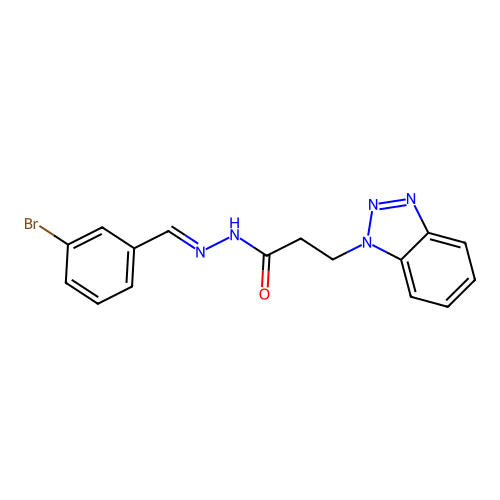 3-(1H-1,2,3-Benzotriazol-1-YL)-N'-(3-bromobenzylidene)propanohydrazide structure